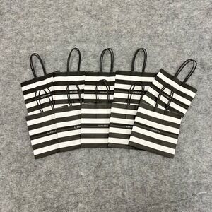 Sephora Paper Gift Bags 6X6X3 Black & White Stripes Store Lot of 10 NEW (Mini)